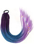 25" Purple Passion Twist Braided Hair Ponytail Extension