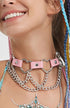 Heart Shape Beauty Chain & Leather Choker