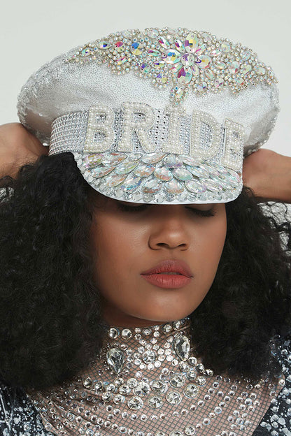 Bachelorette Parties Rhinestones Bridal Captain Hat