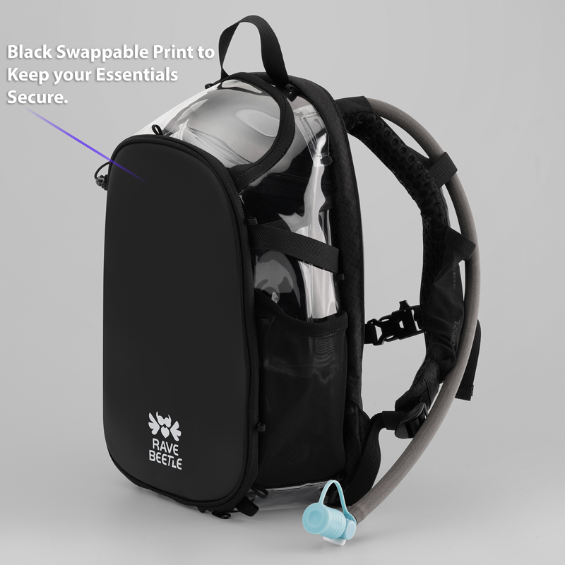 RaveBeetle Clear Elytra Hydration Pack