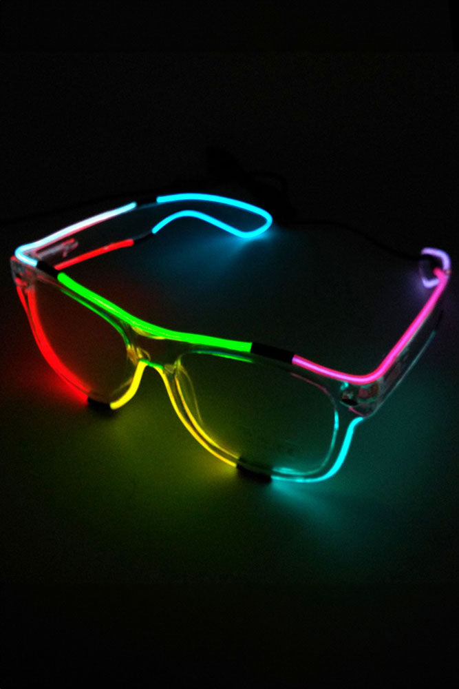 LED Light Up Glasses - Rainbow