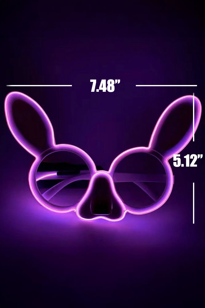 Cute Bunny Light Up Glasses