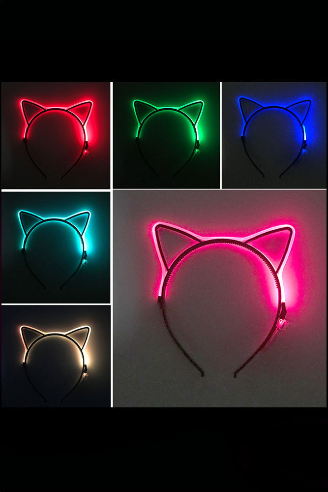 Kitty Cat Ears LED Headband