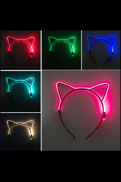 Kitty Cat Ears LED Headband