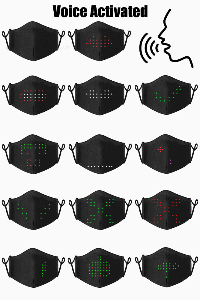 Voice Activated LED Face Mask