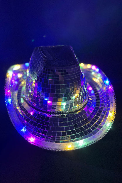 3 Mode LED light Disco Ball Cowboy Hat