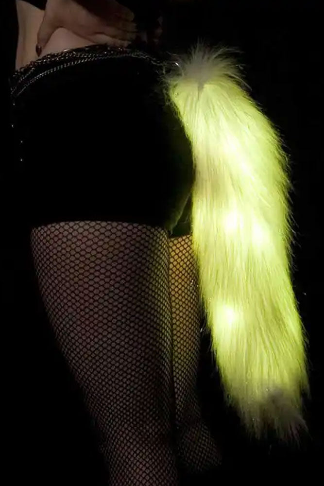 Light Up Fuzzy Fox Tail