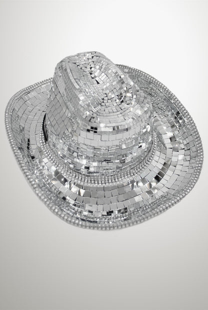 Disco Ball Cowboy Cowgirl Hat With String