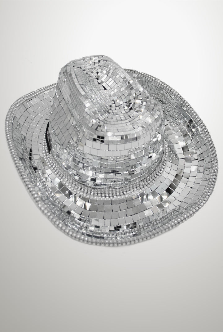 Disco Ball Cowboy Cowgirl Hat With String – RaveBeetle