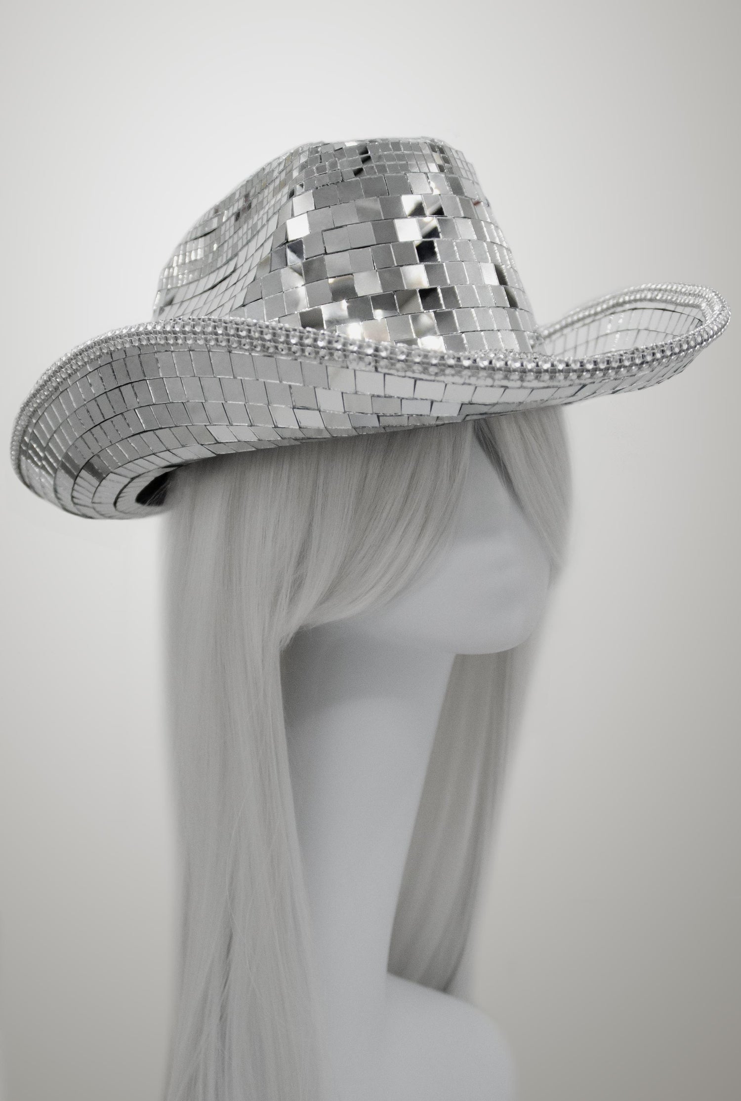 Disco Ball Cowboy Cowgirl Hat With String