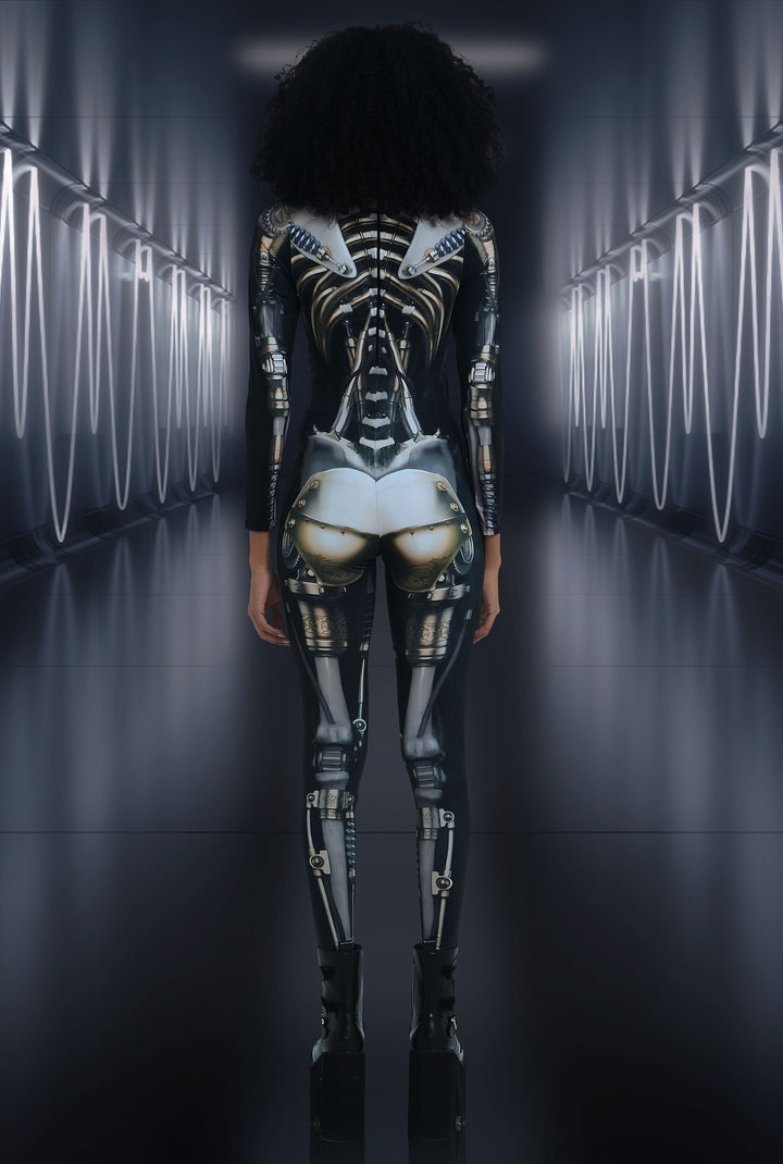 Cyber Gold Robot Bodysuit