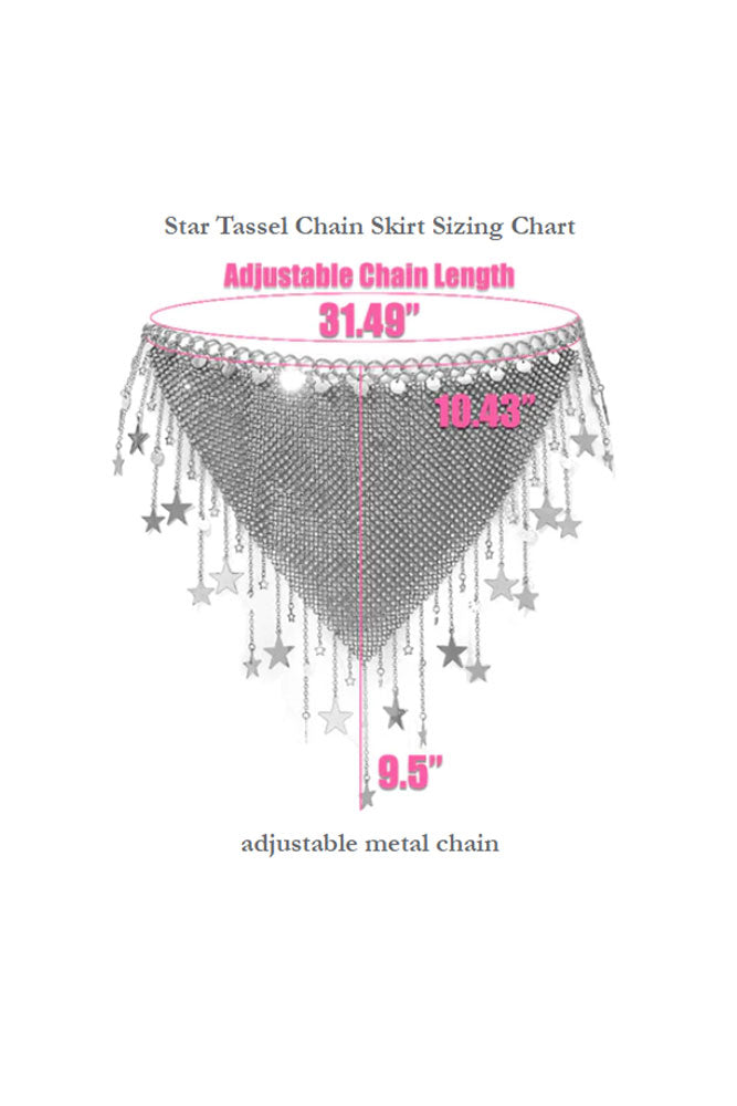 Star Tassel Chain Skirt