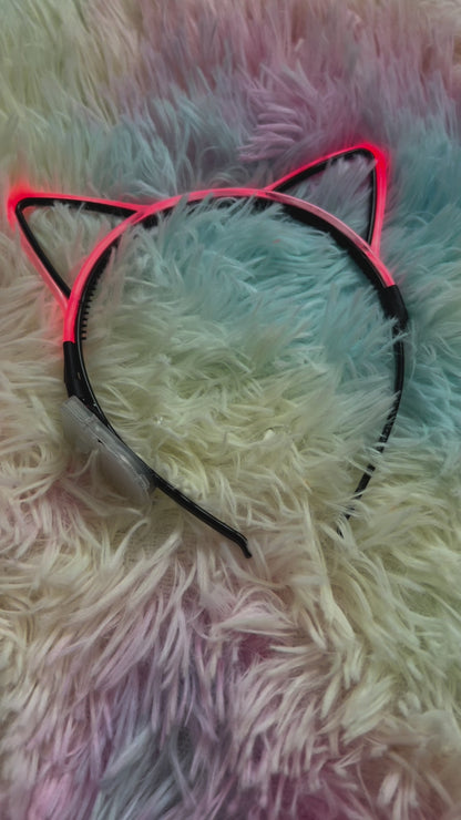 Kitty Cat Ears LED Headband