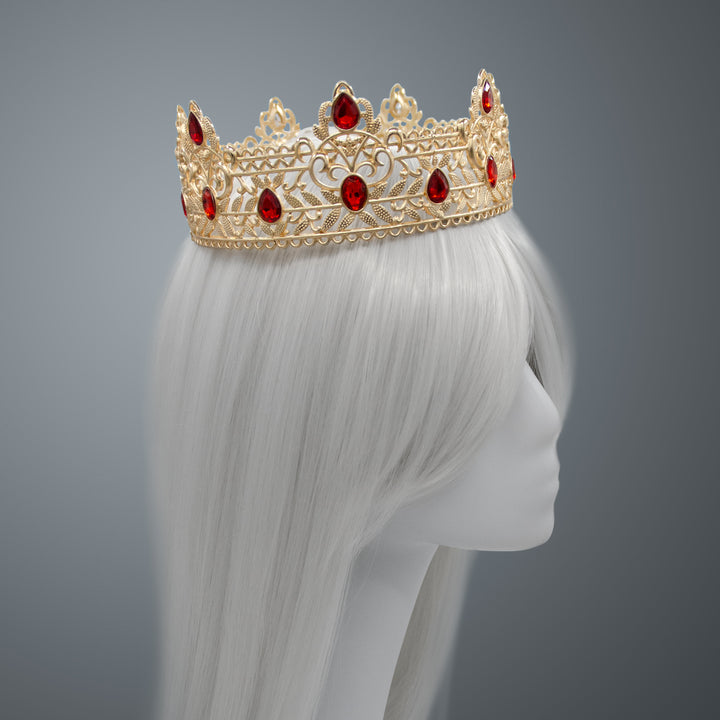 Queen Head Crown Red