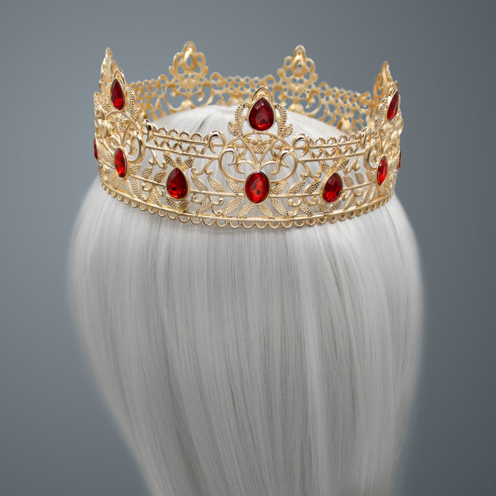 Queen Head Crown Red